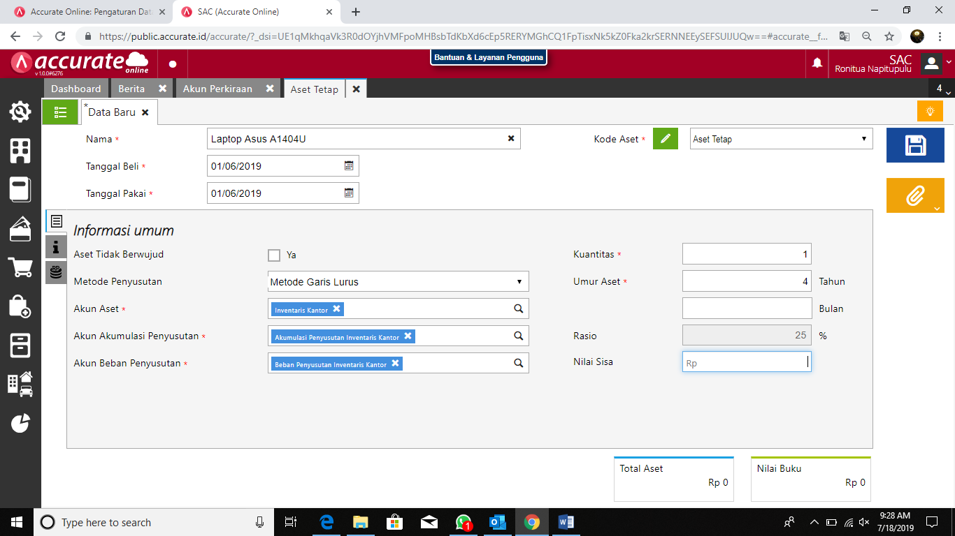 Cara Pencatatan Asset Di Accurate Online Tutorial Accurate