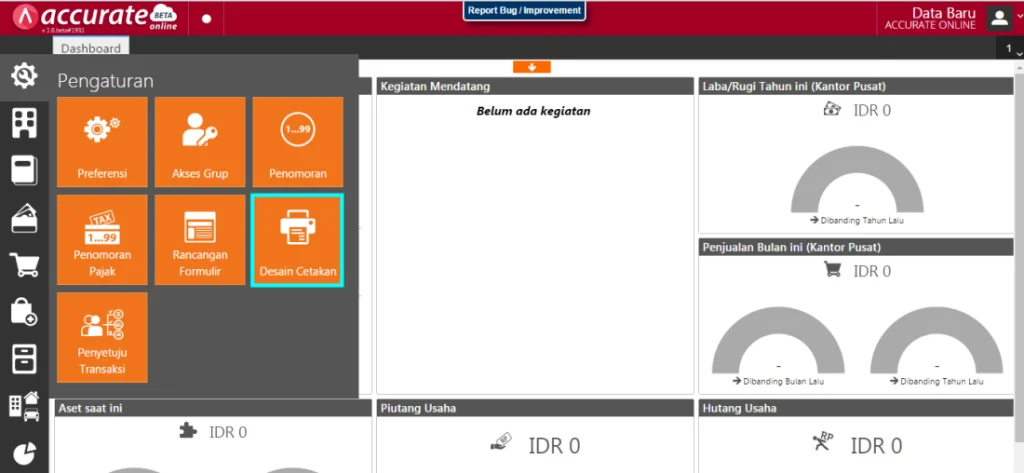 Cara Membuat Desain Cetakan Accurate Online 1