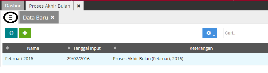 Proses Akhir Bulan 6